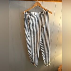 Madewell Women's Black and White Striped Jeans